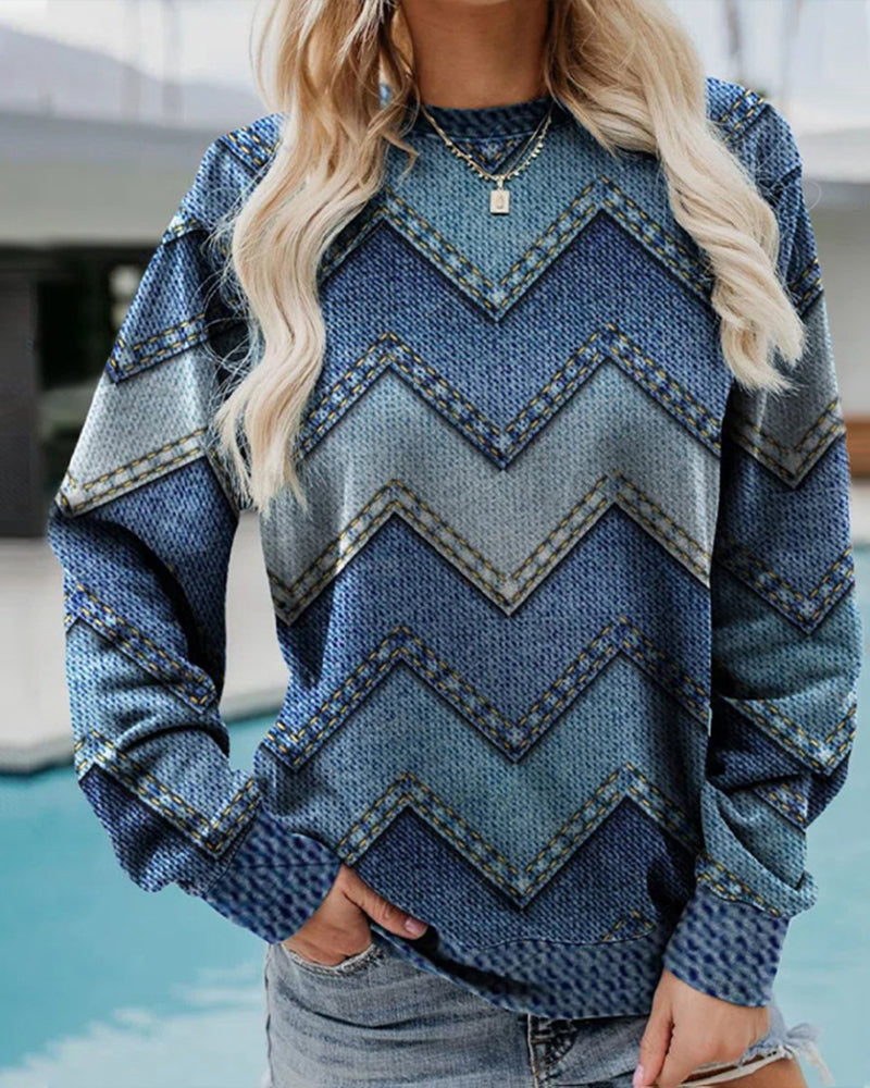 Langarmshirt mit aufdruck