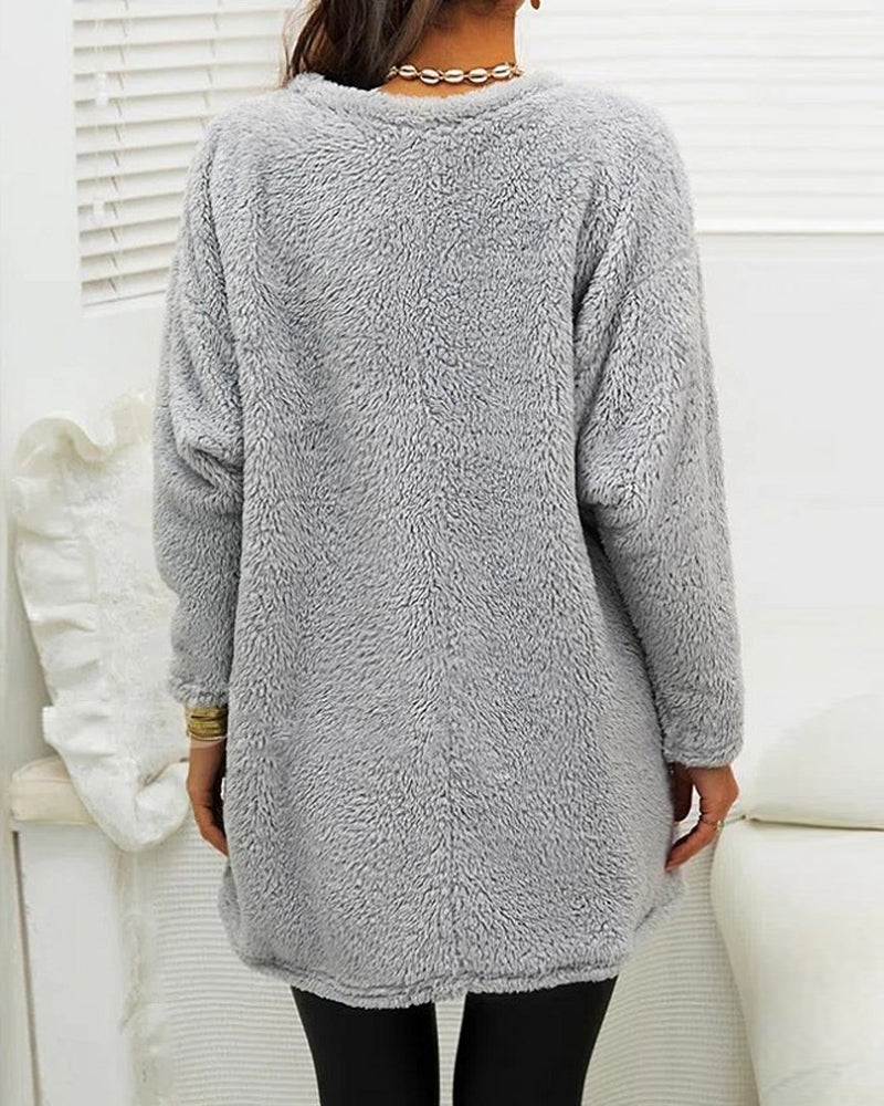 Weicher Pullover in Übergröße für Damen