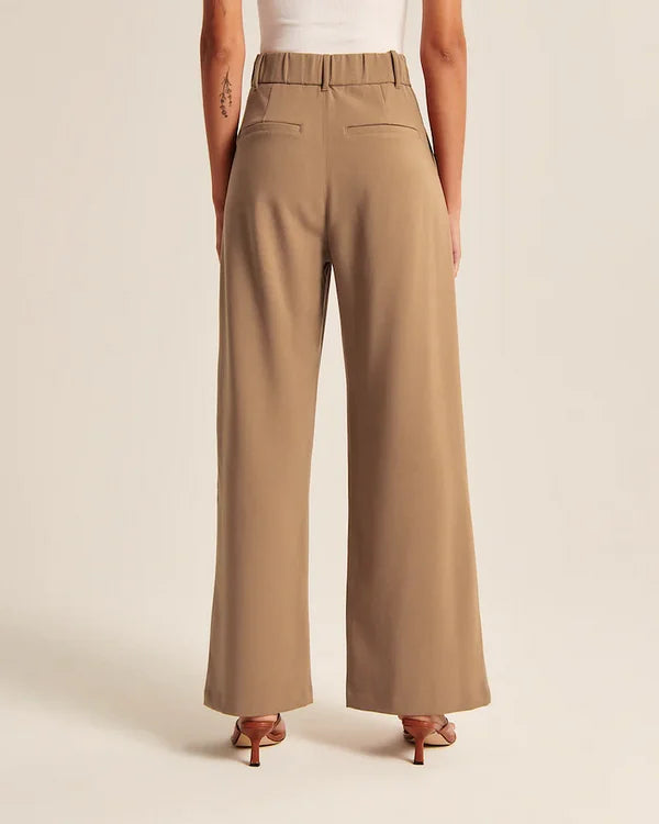Lia - Hochtaillierte Weite Damen Hosen