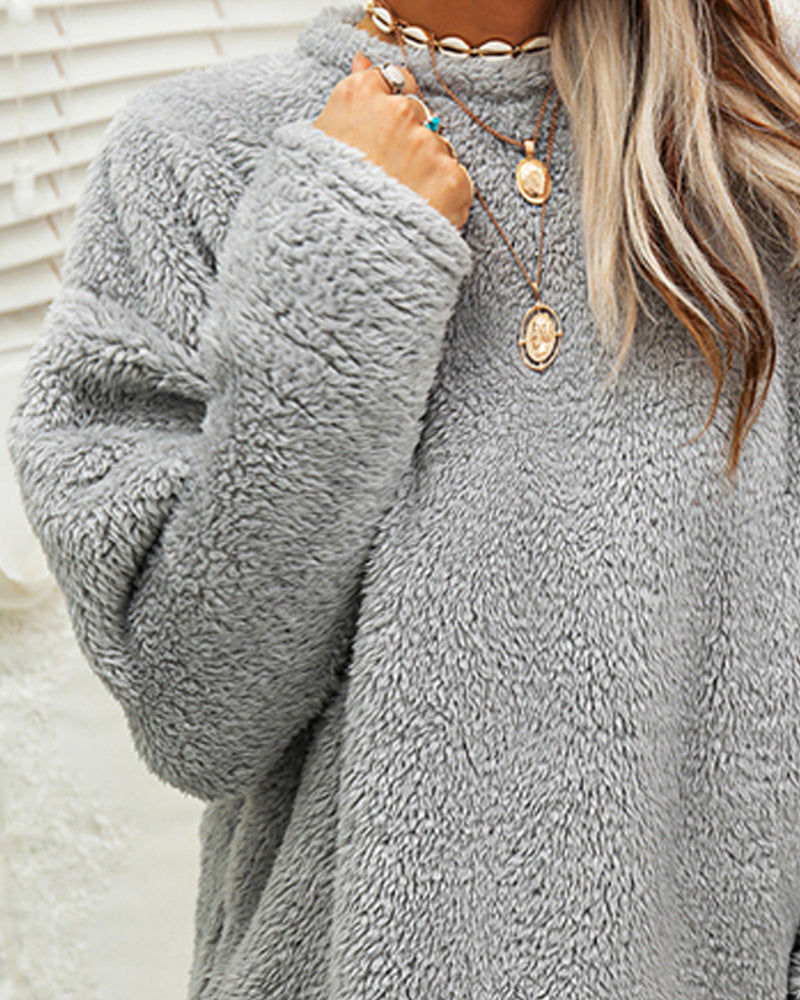 Weicher Pullover in Übergröße für Damen