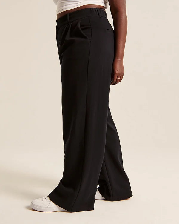 Lia - Hochtaillierte Weite Damen Hosen