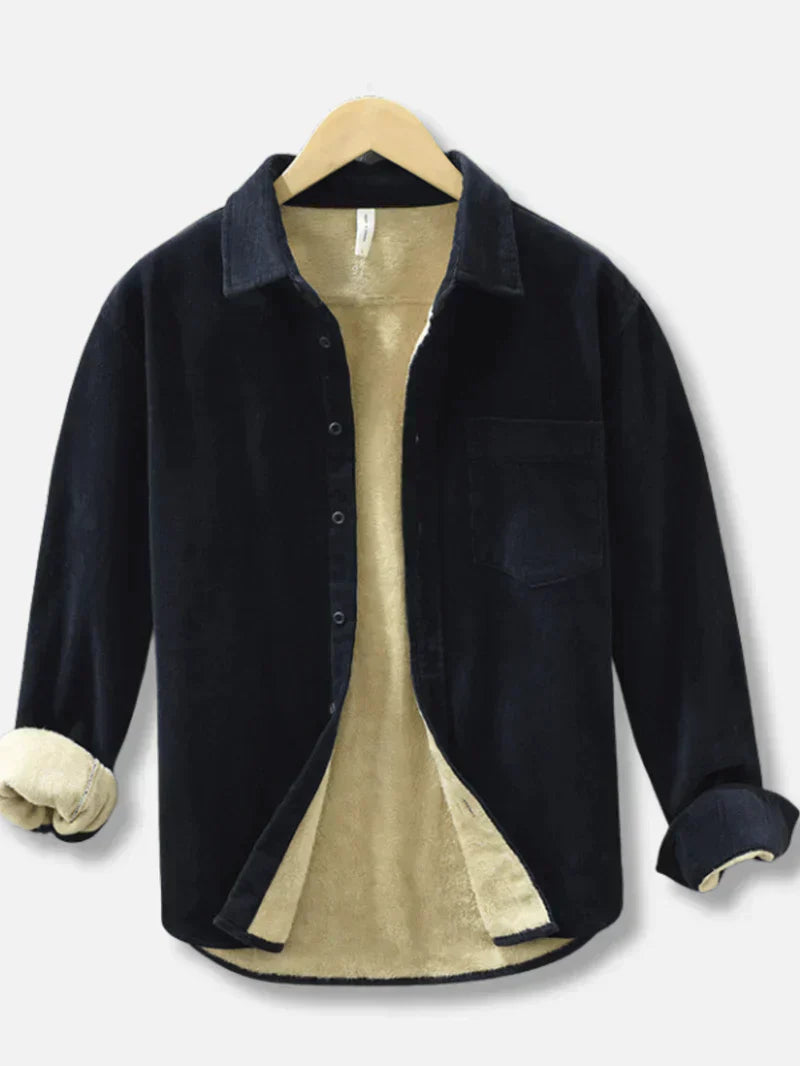 Richard - Lässige und Gemütliche Herbst Fleece-Cord Jacke für Herren