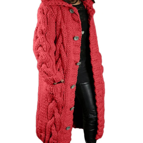 Xyza | Damen Lang Strickjacke | Gestrickt