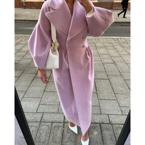 Zoen | Damen Chic Elegante Trenchcoat | Lang