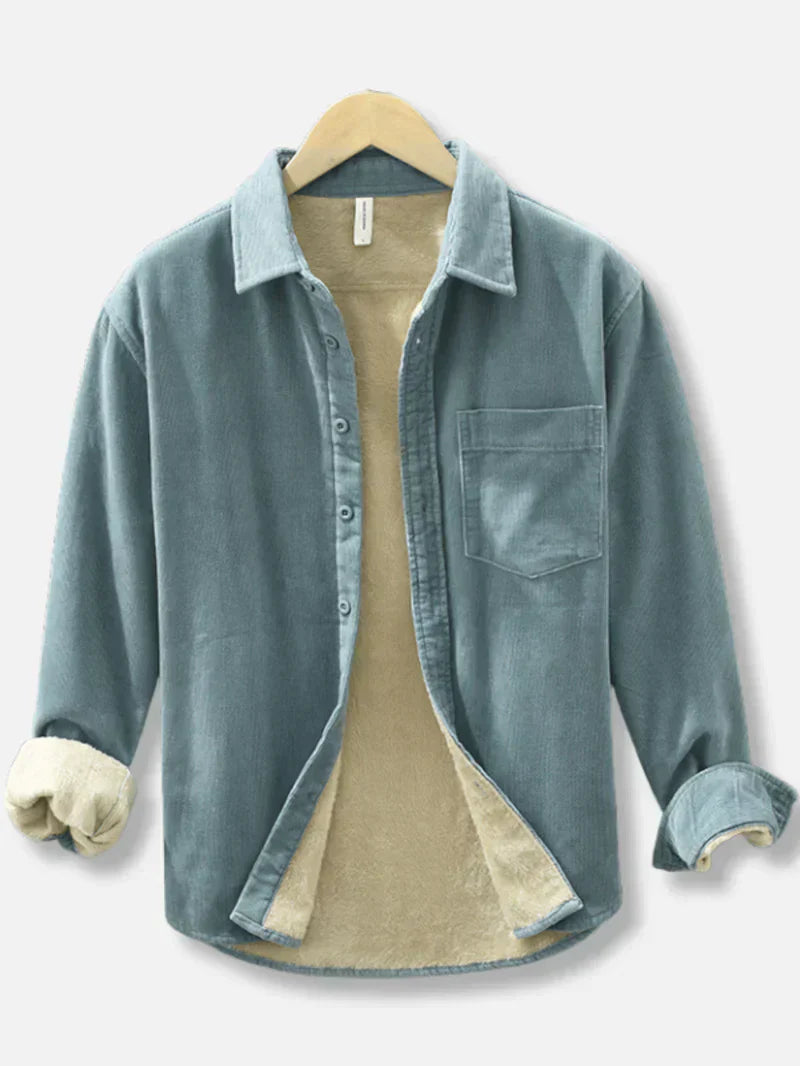 Richard - Lässige und Gemütliche Herbst Fleece-Cord Jacke für Herren