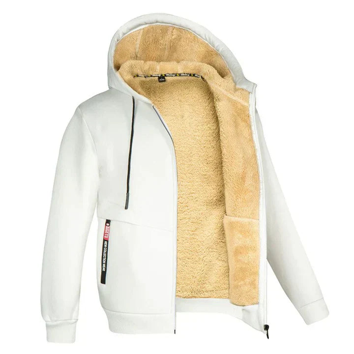 Dylan - Lässige und Stilvolle Zip-Up-Hoodie mit Fleecejacke für den Herbst für Herren