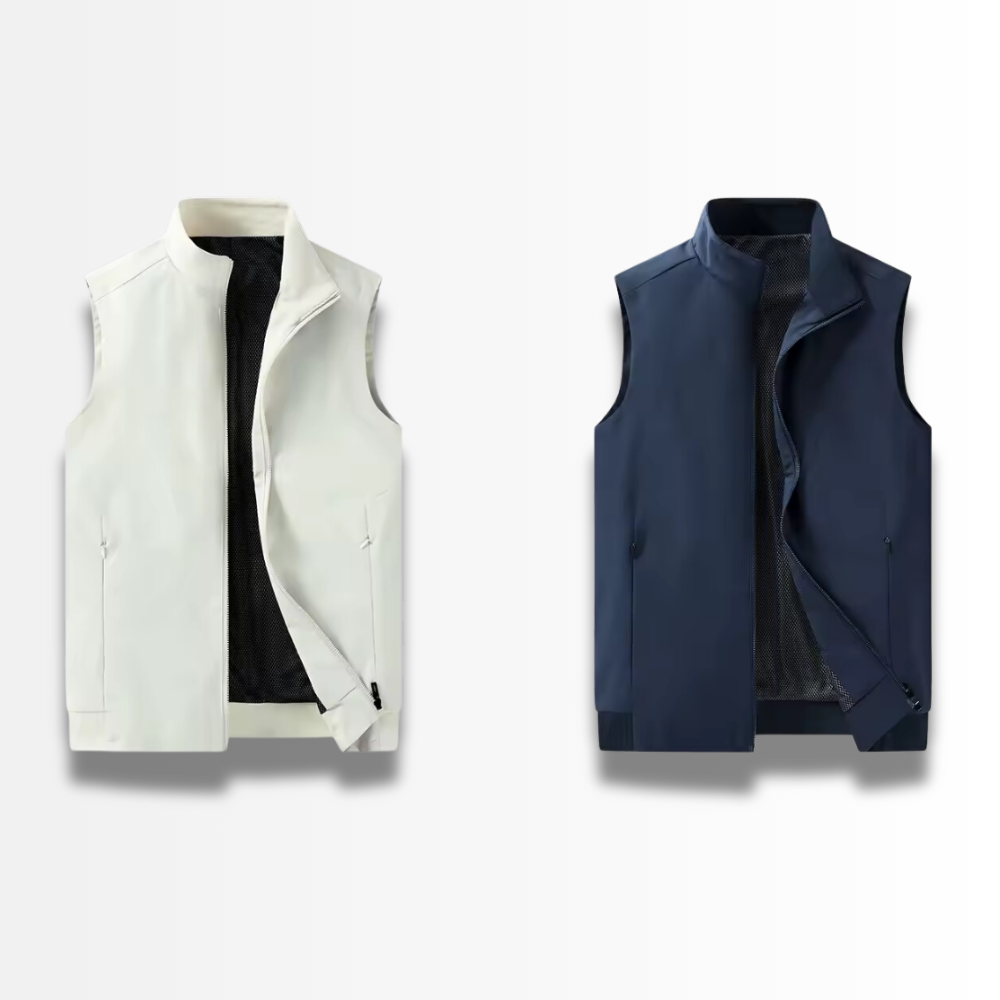 Moderne Zip-Up-Weste für Männer