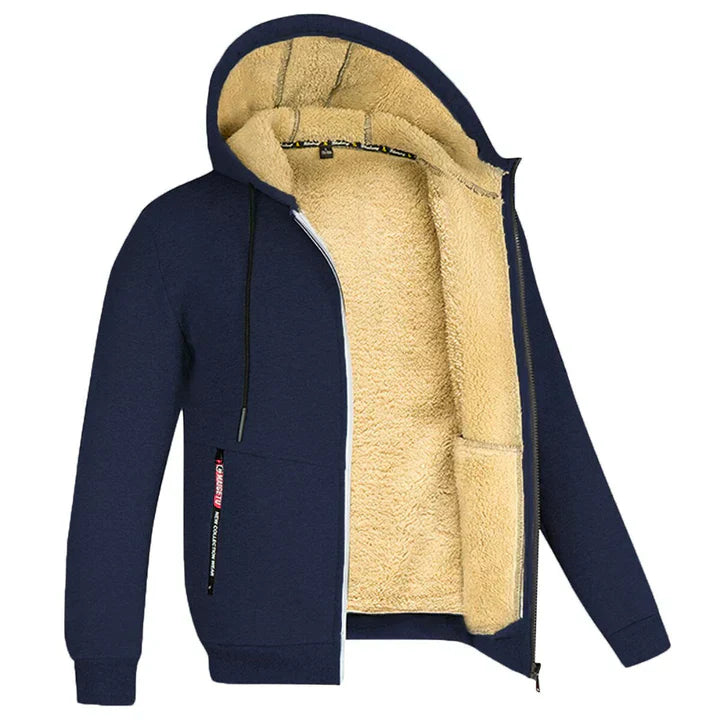 Dylan - Lässige und Stilvolle Zip-Up-Hoodie mit Fleecejacke für den Herbst für Herren