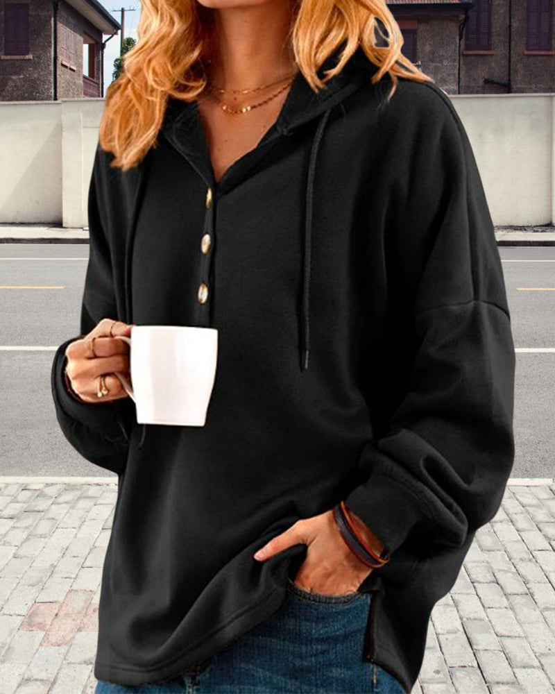 Langarmshirt mit Kapuze