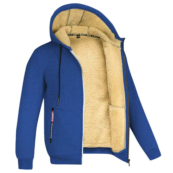 Dylan - Lässige und Stilvolle Zip-Up-Hoodie mit Fleecejacke für den Herbst für Herren