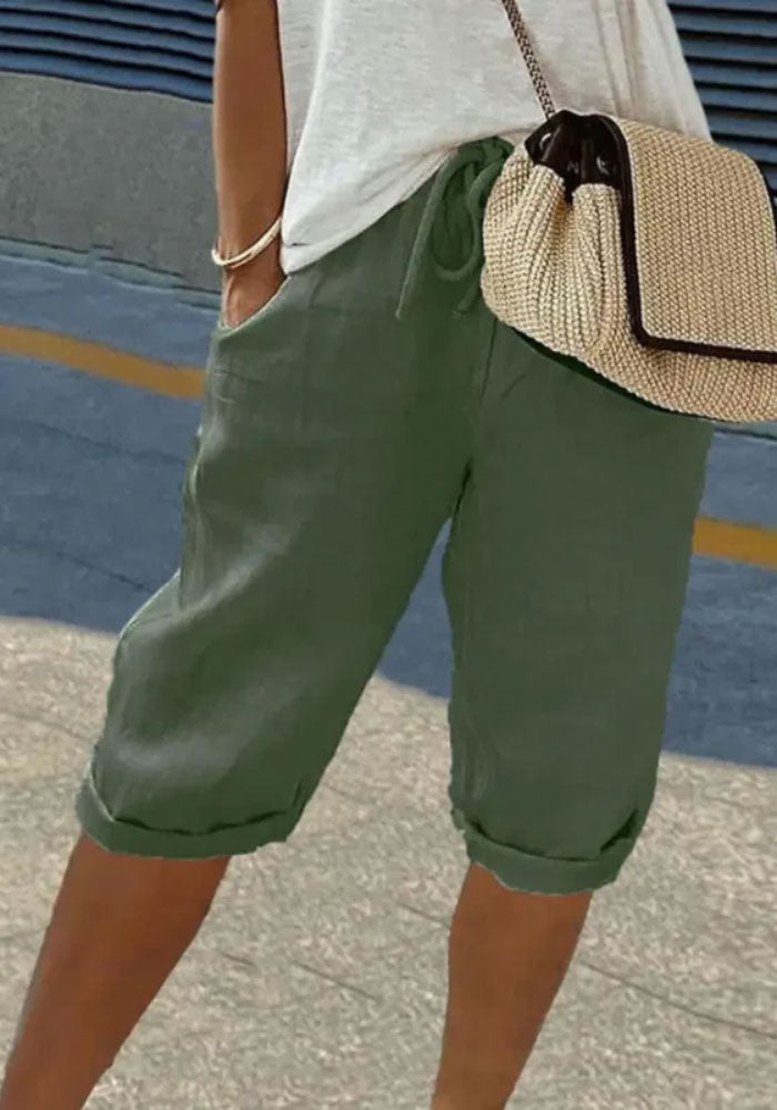 Kurze Leinenhosen für Frauen - Maya
