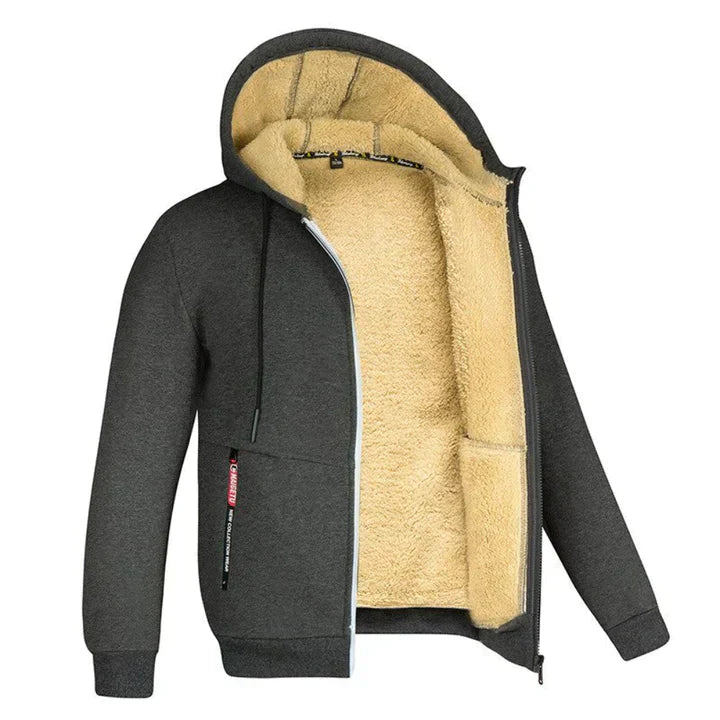 Dylan - Lässige und Stilvolle Zip-Up-Hoodie mit Fleecejacke für den Herbst für Herren