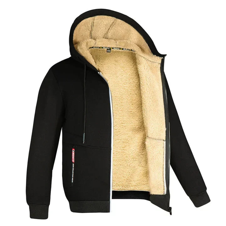 Dylan - Lässige und Stilvolle Zip-Up-Hoodie mit Fleecejacke für den Herbst für Herren