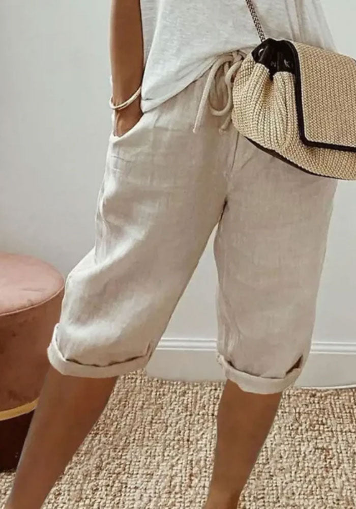 Kurze Leinenhosen für Frauen - Maya