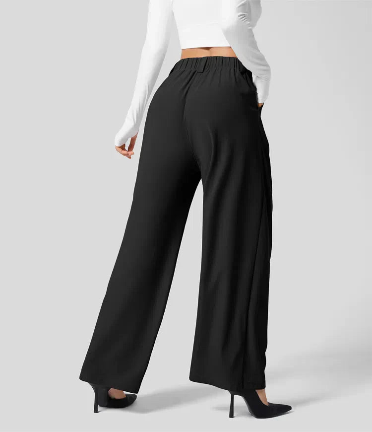 Wide-Leg Hosen | Polyester | Elegant und Bequem