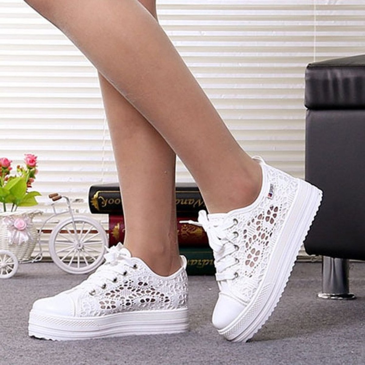 Roxana - Eleganz zu den lässigen Sneaker-Schuhen | Sneakers mit Schnürverschluss