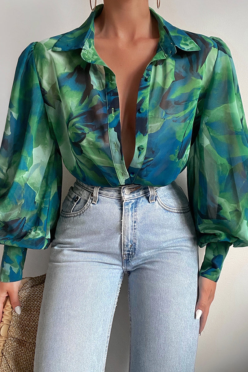 Karla – Bluse mit Blumenkragen für Damen