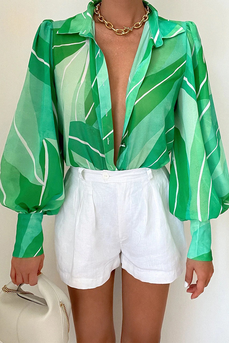 Karla – Bluse mit Blumenkragen für Damen
