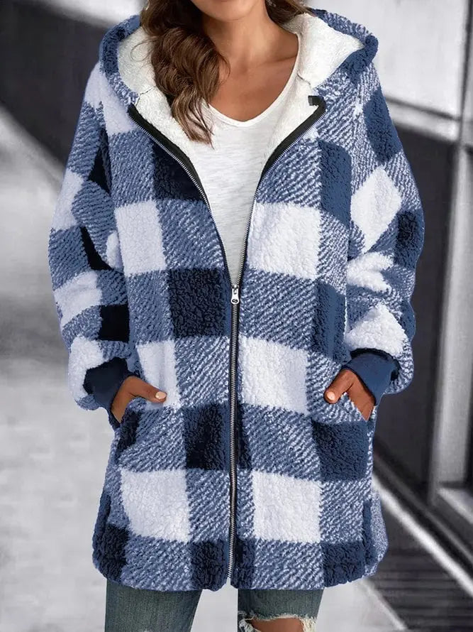 Vanessa - Fleecejacke mit Kapuze für Damen