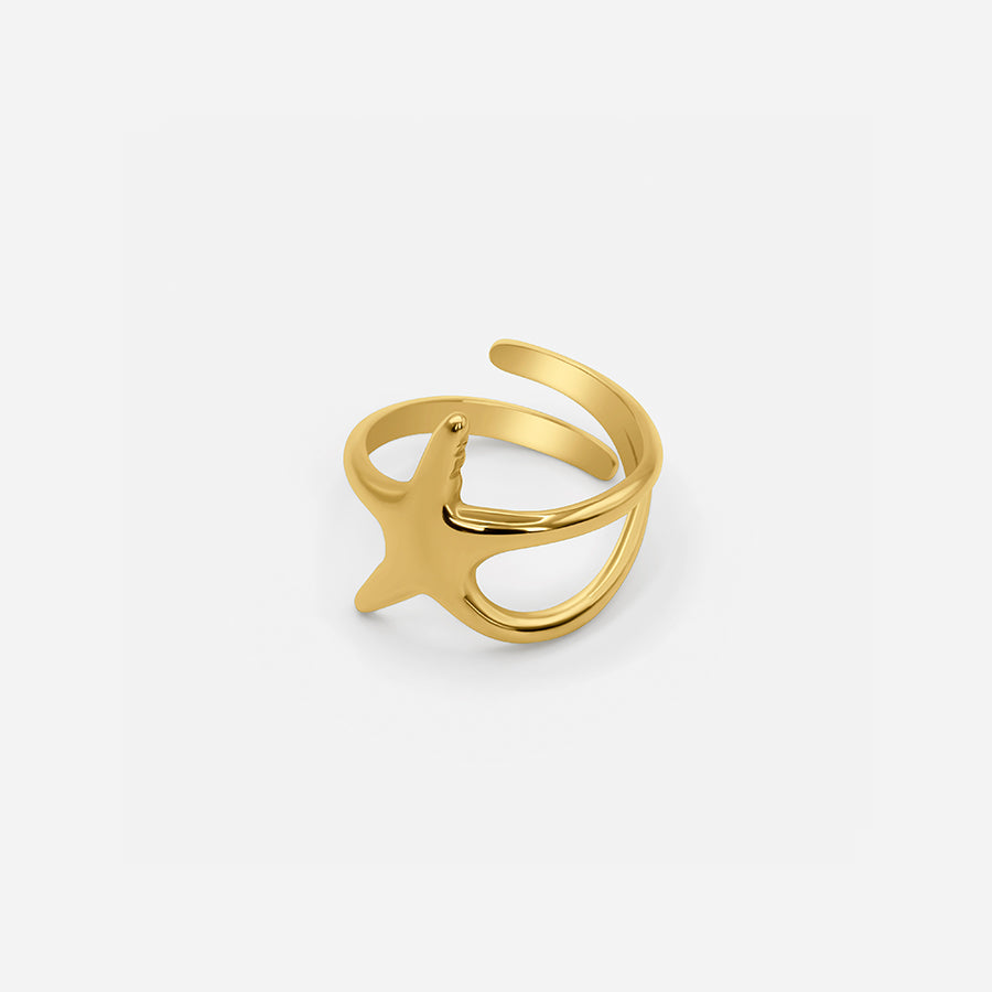 Goldener Seestern-Ring – Ein maritimes Highlight für deinen Look