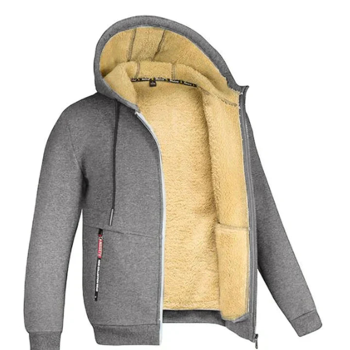 Dylan - Lässige und Stilvolle Zip-Up-Hoodie mit Fleecejacke für den Herbst für Herren