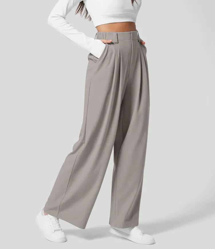 Wide-Leg Hosen | Polyester | Elegant und Bequem