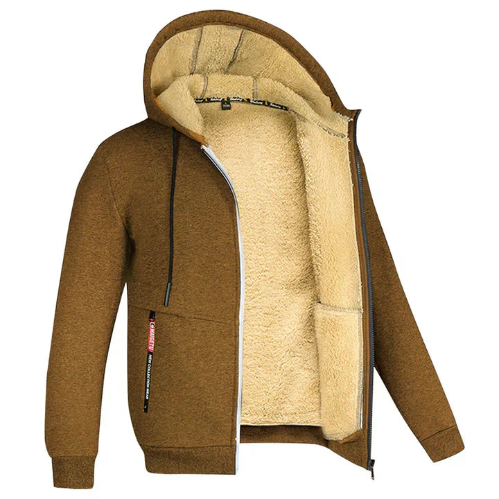 Dylan - Lässige und Stilvolle Zip-Up-Hoodie mit Fleecejacke für den Herbst für Herren
