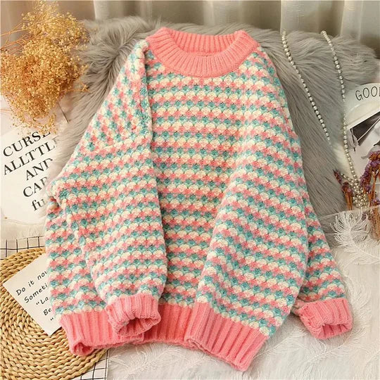 Misha - Lose Pullover mit O-Ausschnitt