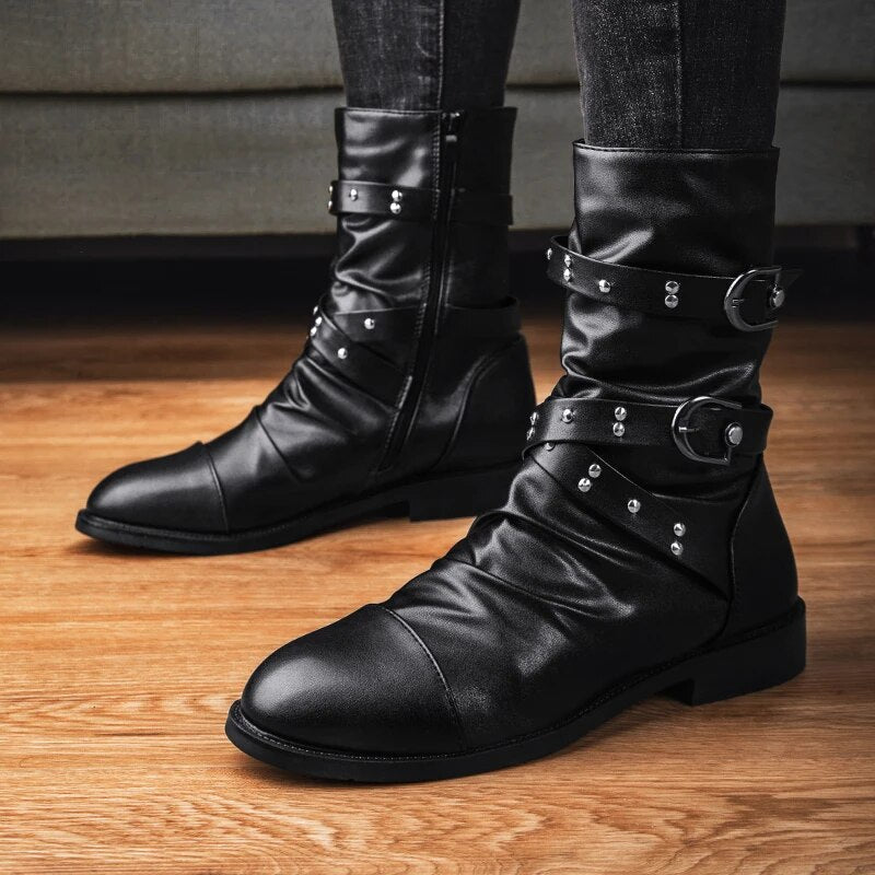 Gio - Herren Vintage Lederstiefel