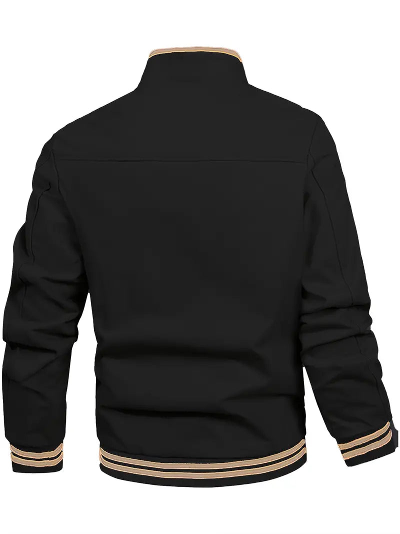 Baumwoll-herrenjacke mit stehkragen - Balder