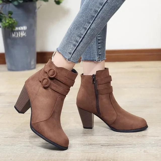 Abigail - Schicke und Stilvolle Herbst-Suede-Stiefeletten für Damen