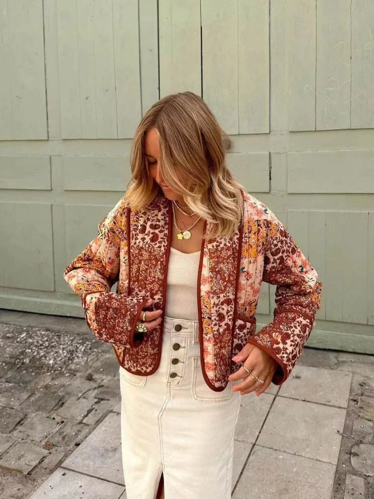 Emily - Schicke und Stilvolle Weiche Karierte Vintage Winterjacke für Damen