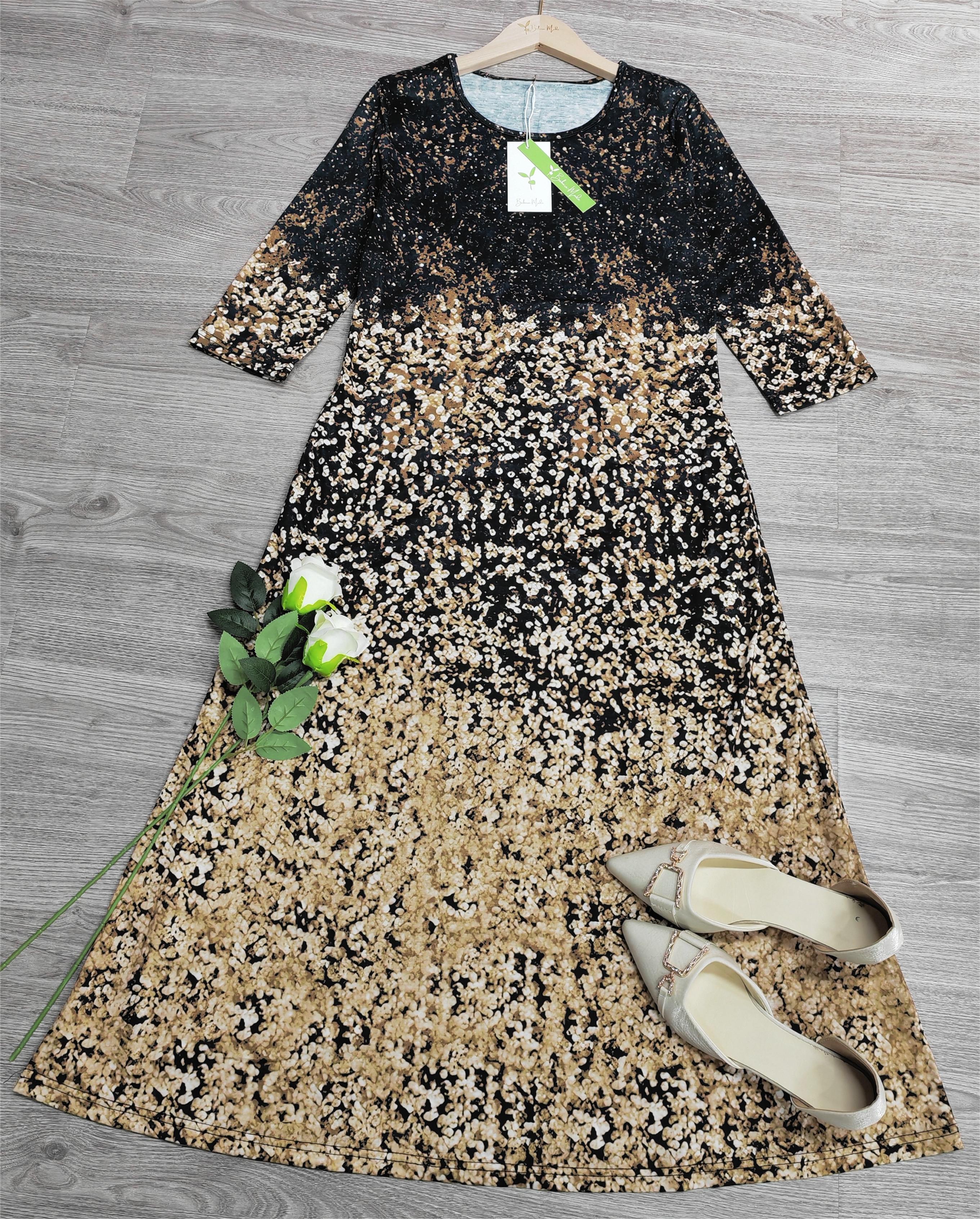 Midikleid mit halben Ärmeln