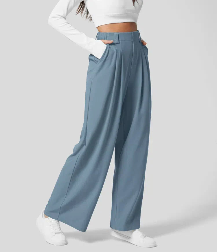 Wide-Leg Hosen | Polyester | Elegant und Bequem