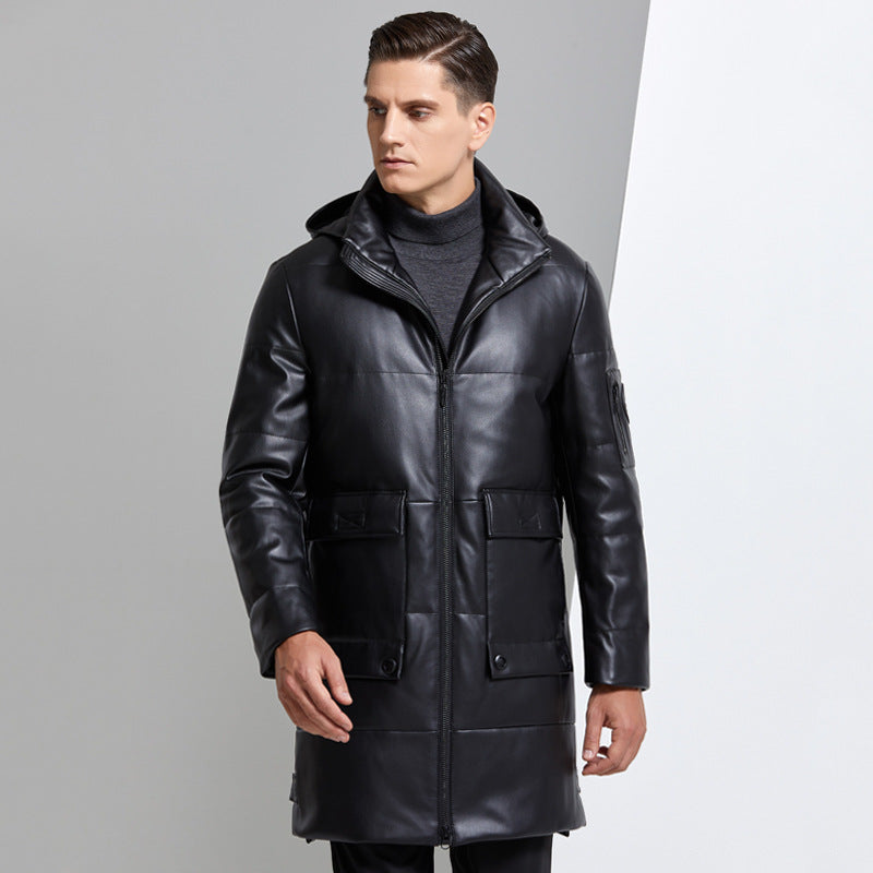 Lars - Schwarze Leder Jacke