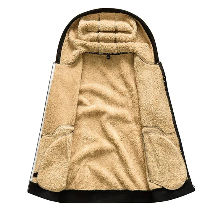 Dylan - Lässige und Stilvolle Zip-Up-Hoodie mit Fleecejacke für den Herbst für Herren