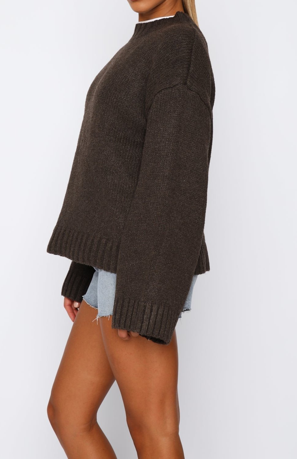 Luca | Oversized Strickpullover mit Stehkragen