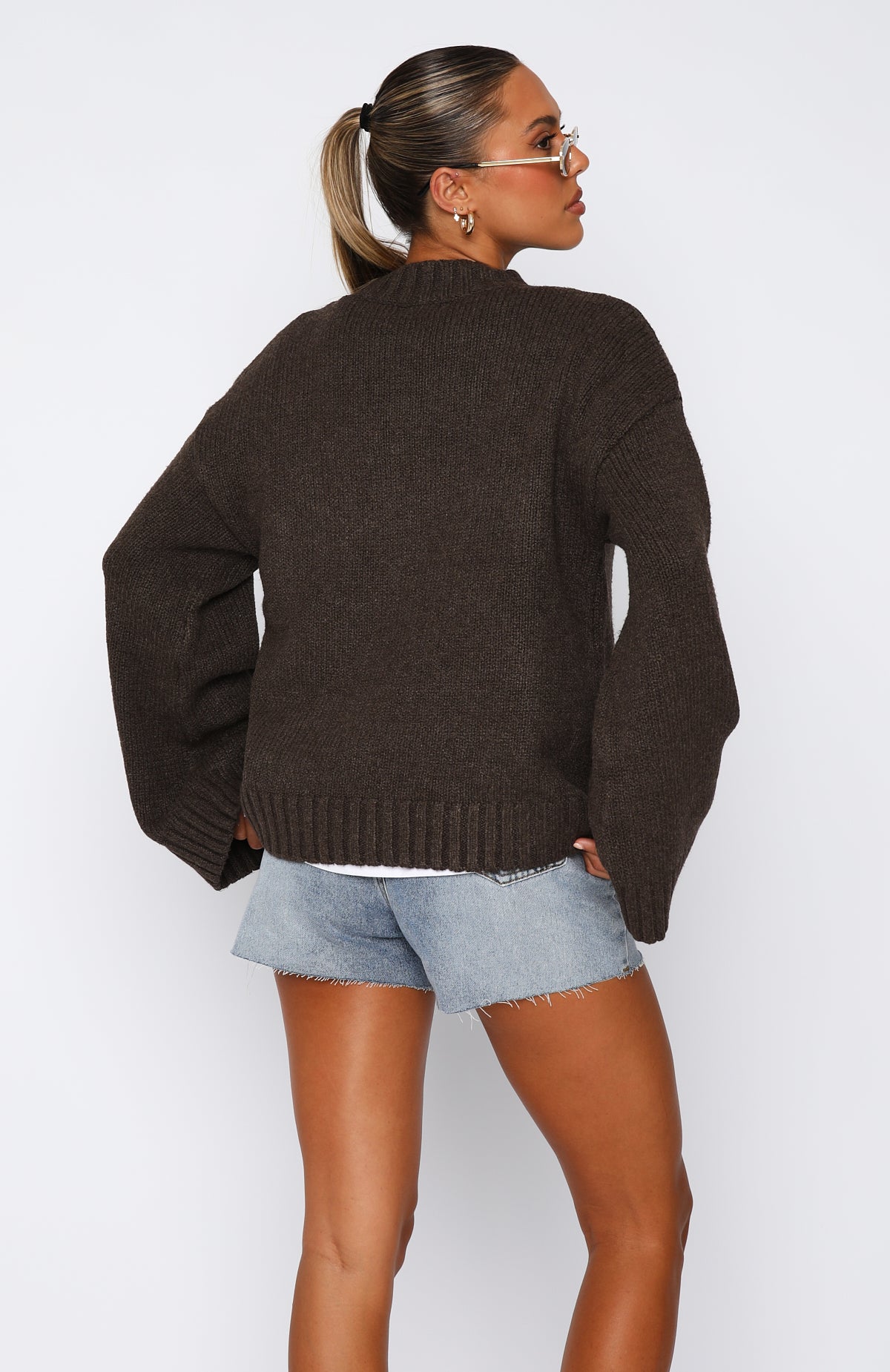 Luca | Oversized Strickpullover mit Stehkragen