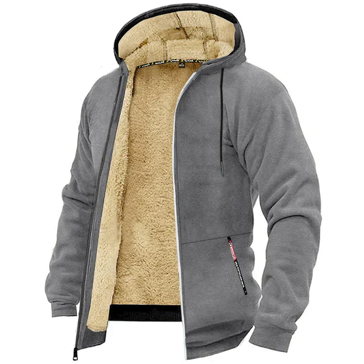 Dylan - Lässige und Stilvolle Zip-Up-Hoodie mit Fleecejacke für den Herbst für Herren