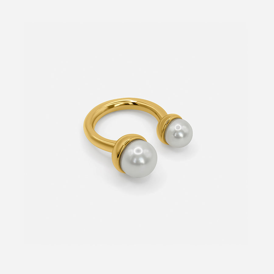 Ring mit Doppelperlen – Zeitlose Eleganz für deinen Look