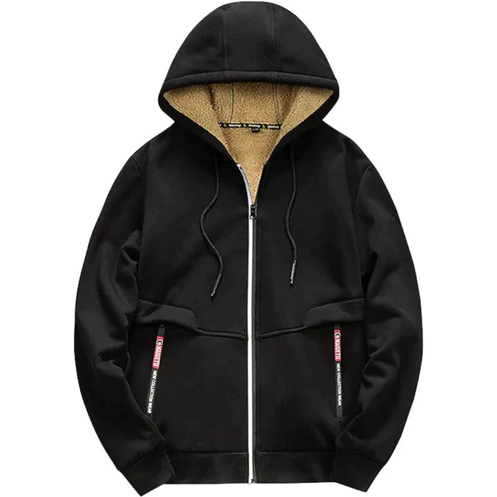 Dylan - Lässige und Stilvolle Zip-Up-Hoodie mit Fleecejacke für den Herbst für Herren