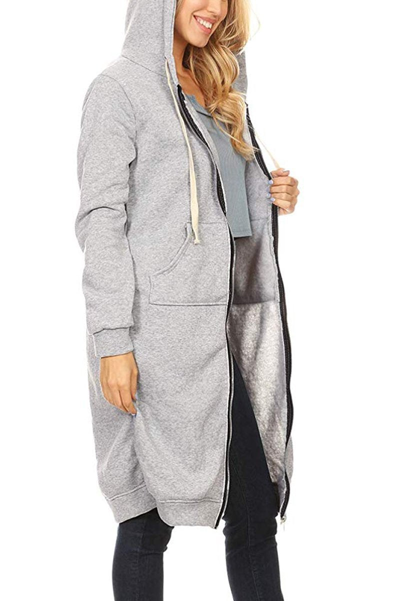 Matilda - Kapuzenjacke mit Reißverschluss und Taschen für Frauen