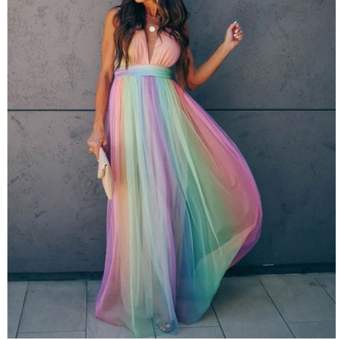 Woda | Ärmelloses Sommer-Maxikleid für Damen
