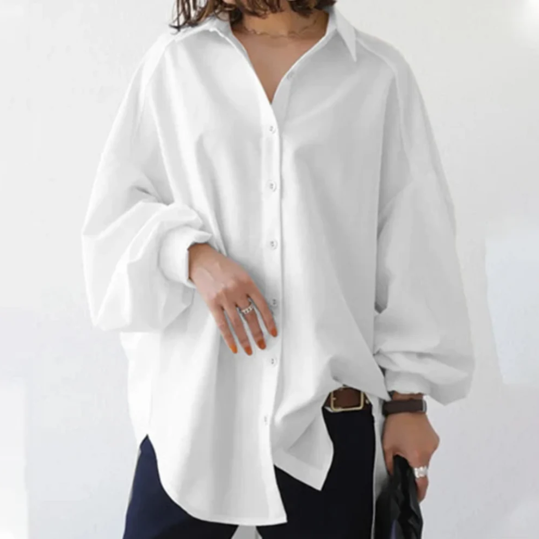 Ottilie | Oversized-Hemd mit Knopfleiste