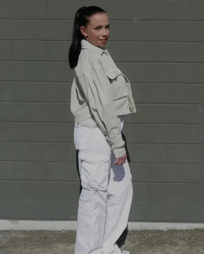 Xanthe - Cargohose für Damen mit Hoher Taille
