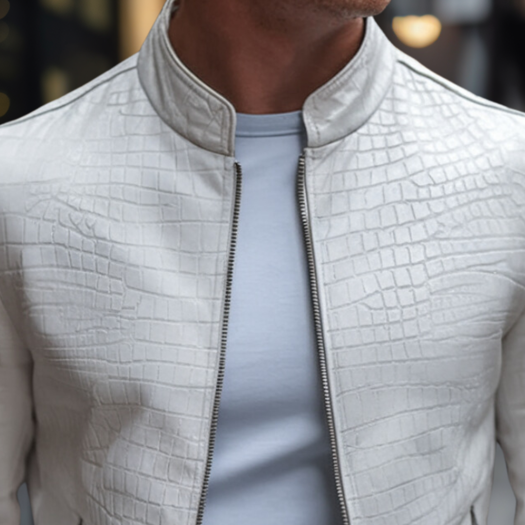 Elegante Jacke mit Piton-Muster für Männer