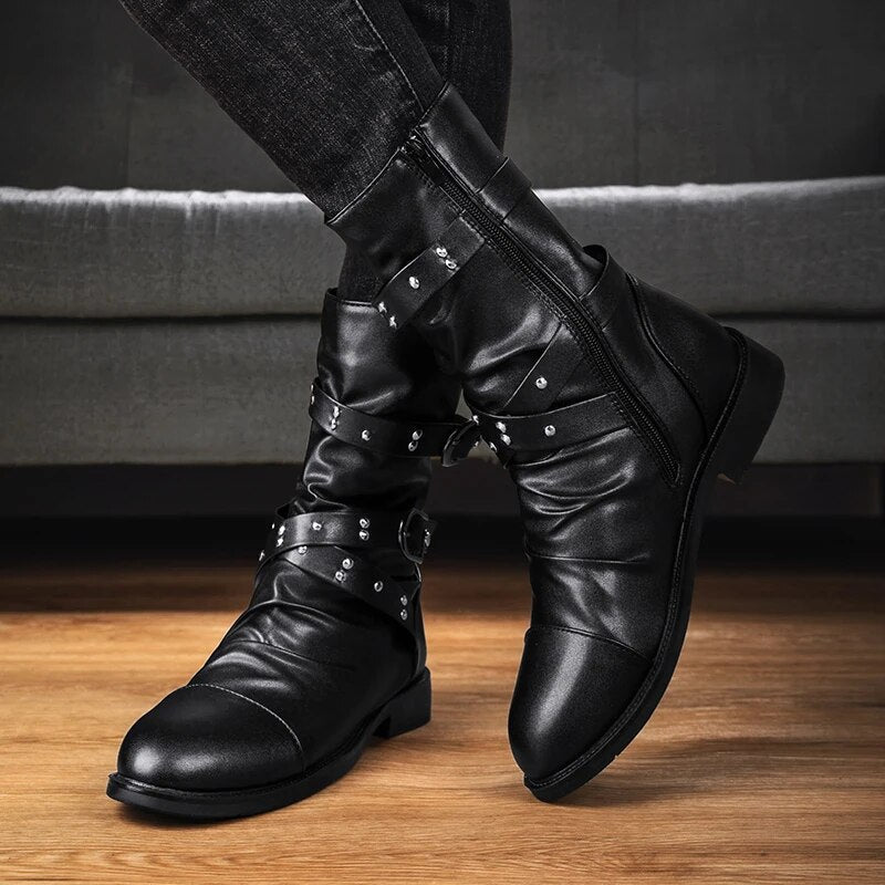 Gio - Herren Vintage Lederstiefel