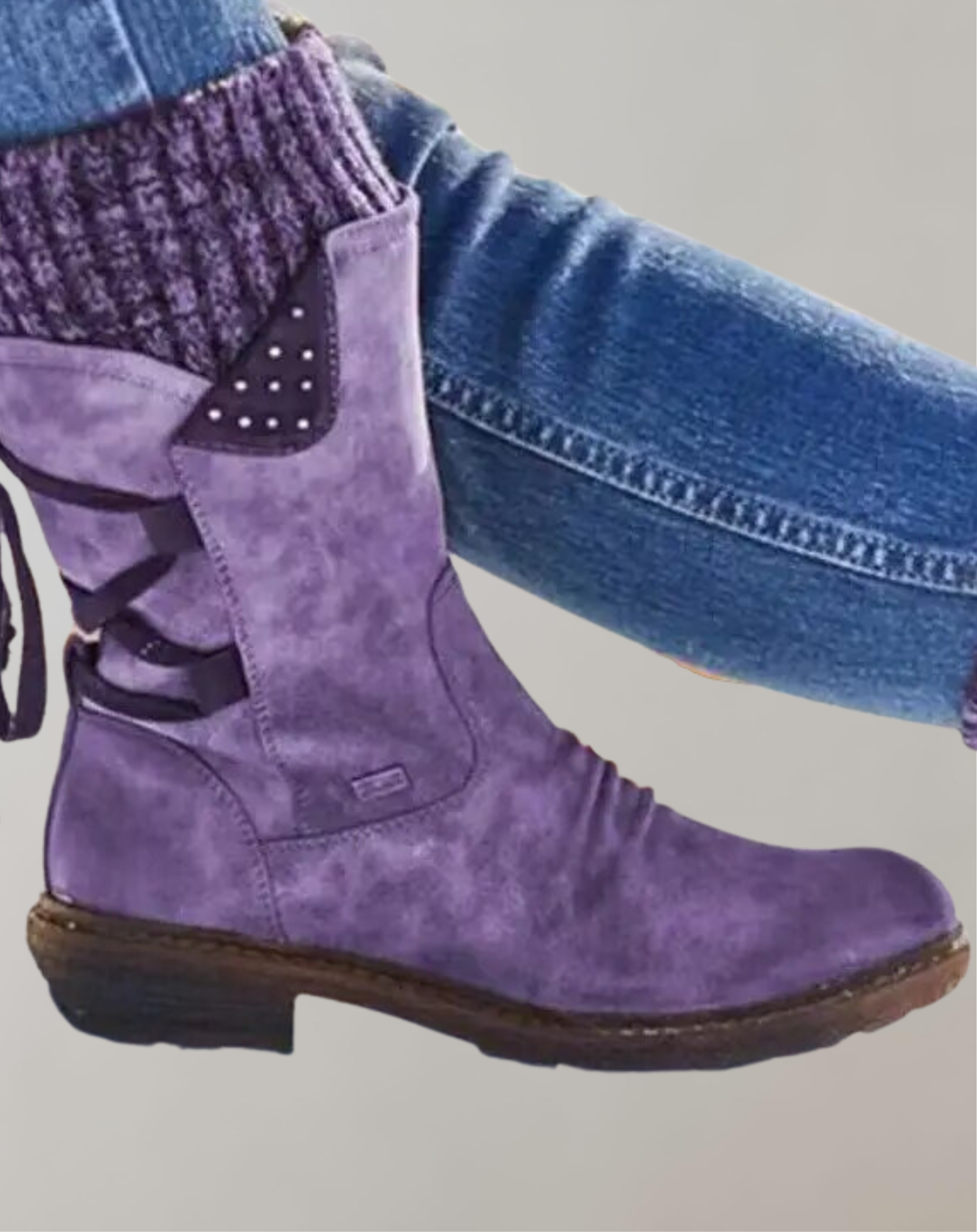 Krizzia - Women Winter Mid-Calf Stiefel Winterschuhe