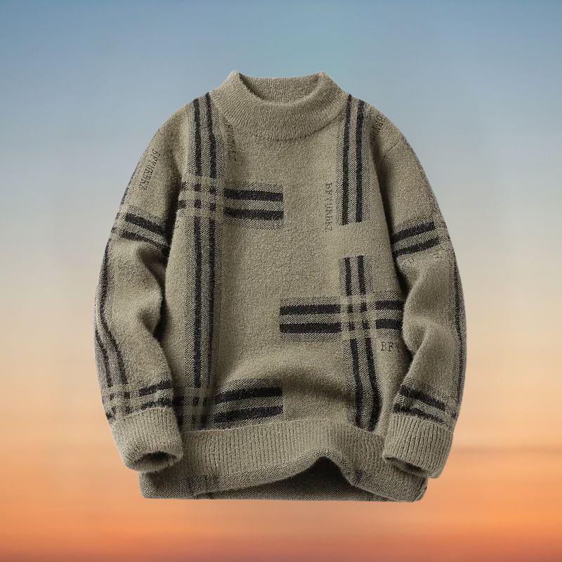 Warmer halber Rollkragenpullover für Männer