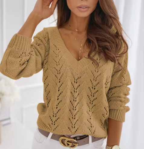 Verine - Lässiger Damen Strickpullover in Übergröße